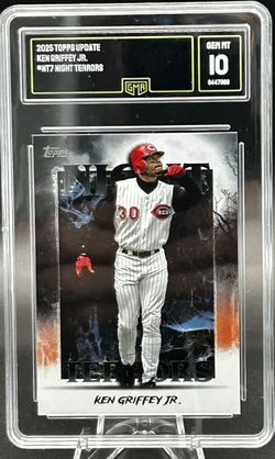 Ken Griffey Jr 2025 Topps Update Series - Night Terrors #NT-7 GMA GEM MT 10