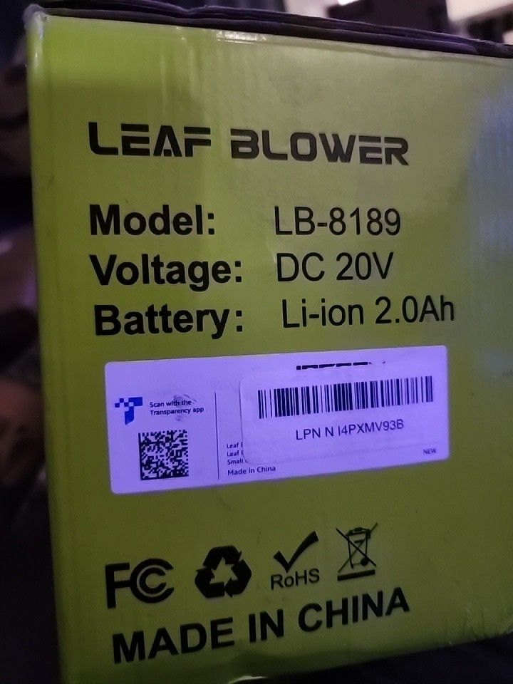 Leaf Blower Cordless with 1 Tube, 130MPH 180CFM High Speed, Tool Only, Lightweight Handheld Small Blower for Patio, Garden, House, Depot, Green