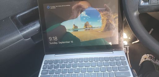 Lenovo windows detachable tablet and keyboard computer need gone today