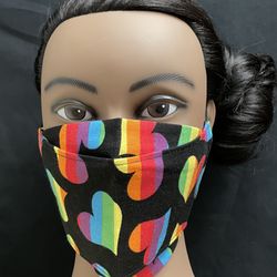 Pride Rainbow 🌈  Heart ❤️ 3D Fog-free Masks