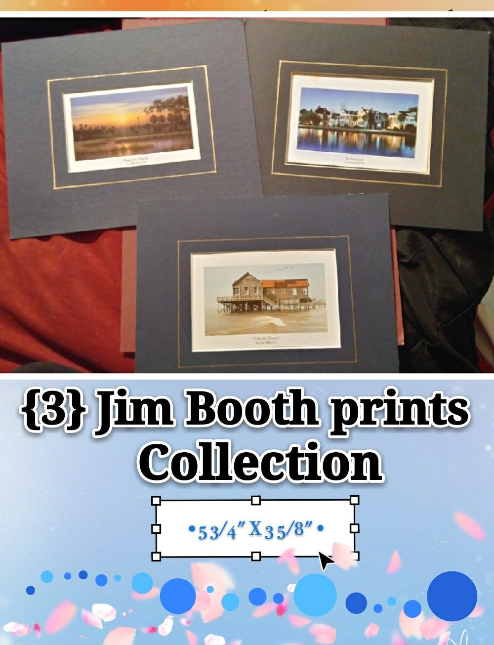 Set of 3 prints from artist Jim Booth