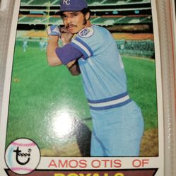 1979 Topps Baseball Card Amos Otis Of The Royals Card 