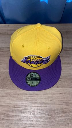 LAKERS Fitted New Era Yellow & Purple size 7⅜