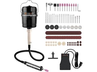 GOXAWEE Flex Shaft Hanging Grinder Rotary Tool with Foot Pedal