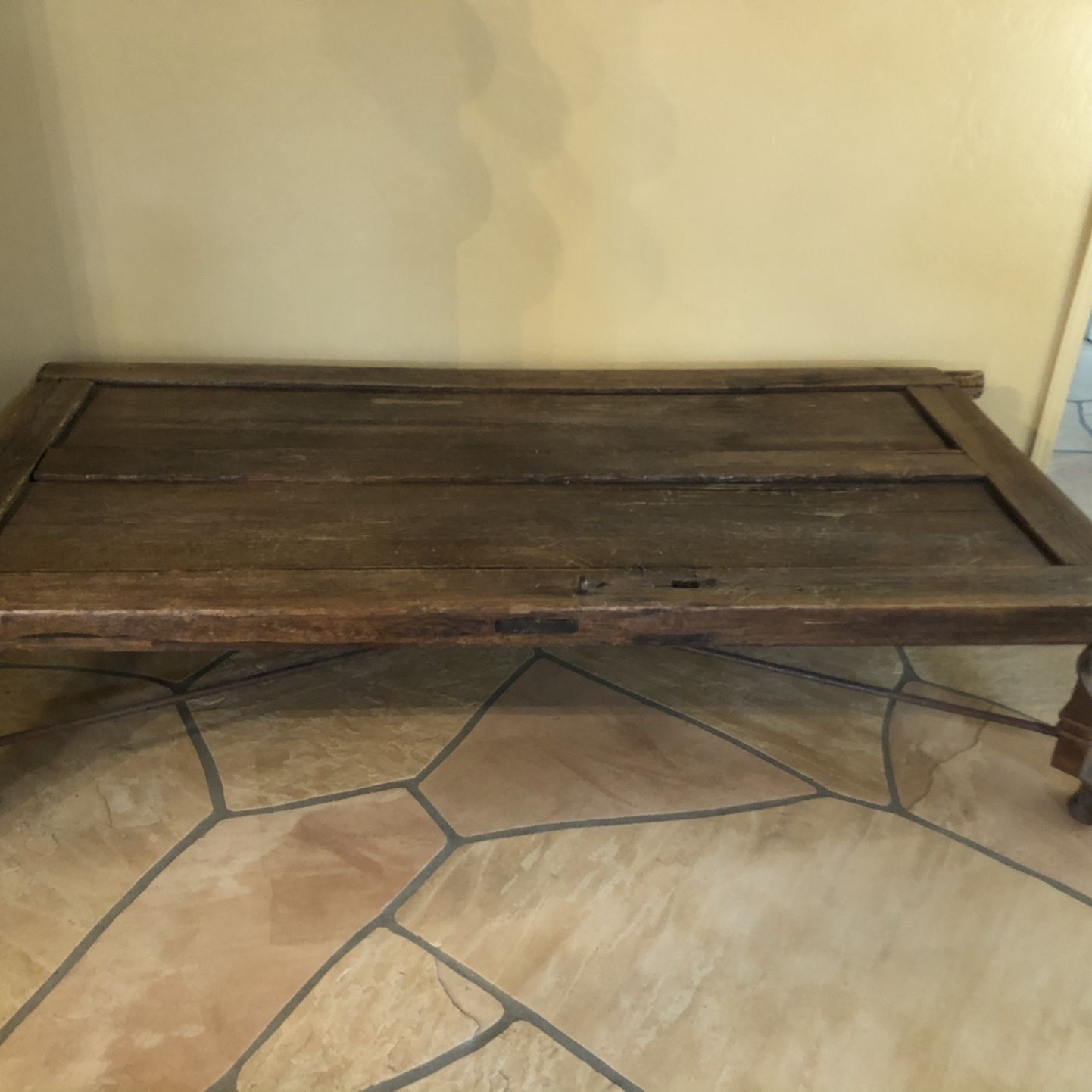 Rustic One Of A Kind Large Sofa Table