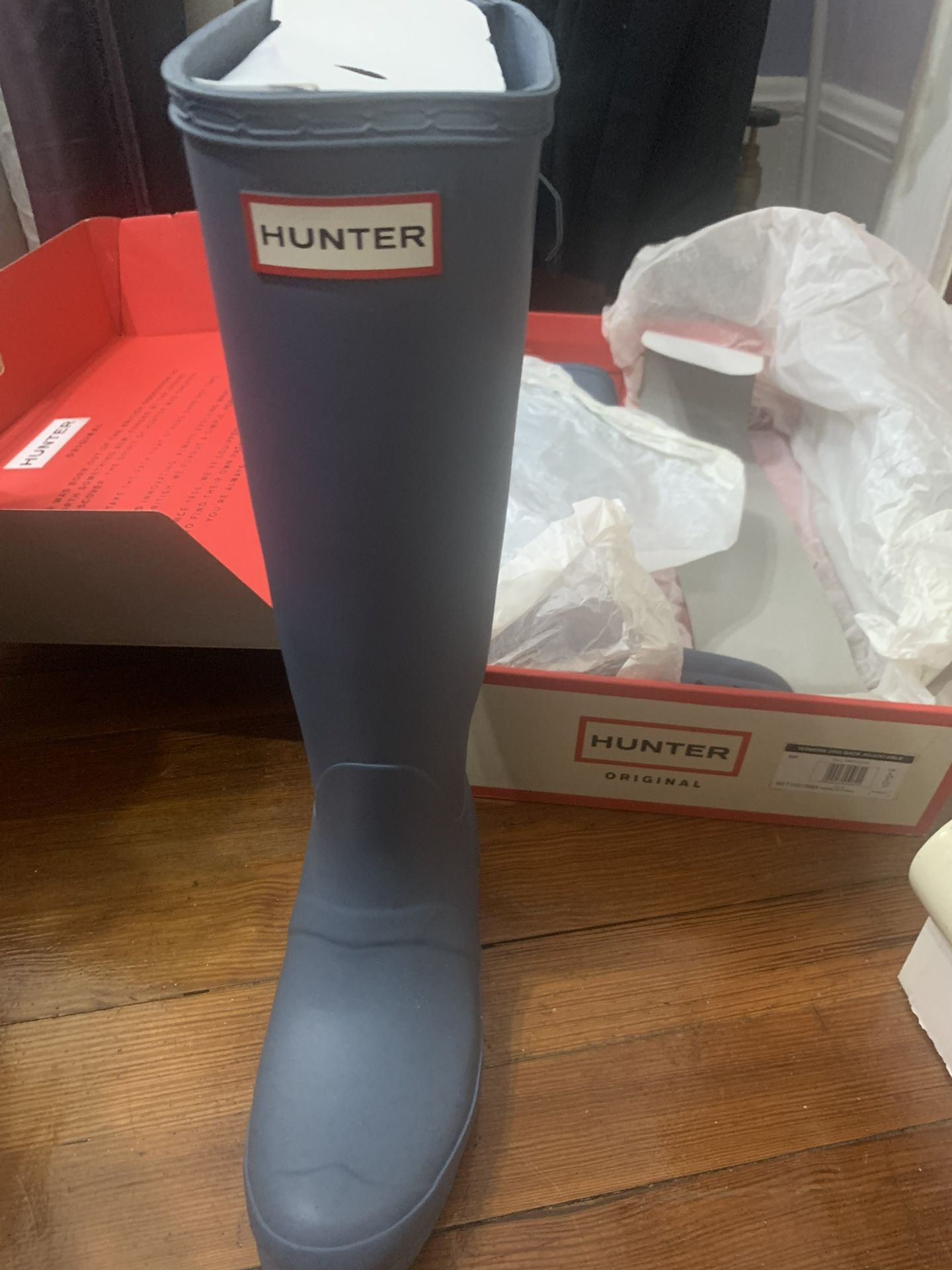 Hunter Rain Boots (Gray)