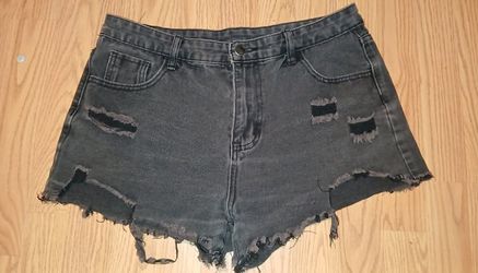 SHEIN Distressed Denim Shorts