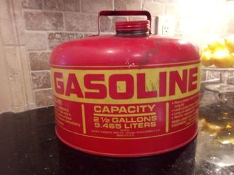 Vintage Sears Craftsman 2 1/2 Gallon Pre Ban Vented Galvanized Metal

