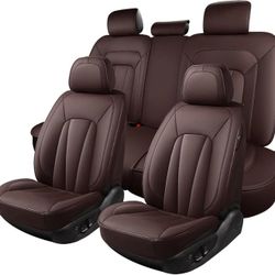 Waterproof and Breathable Automotive Front and Rear Seat Covers,Luxury Car Seat Protectors,Universal Car Seat Cushions