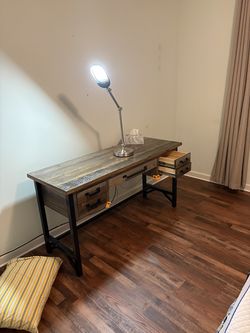 Bar and standing lamp(will give bike and desk