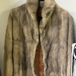 vintage real fur coat,