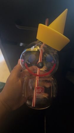 Jack in the Box Glass Cup