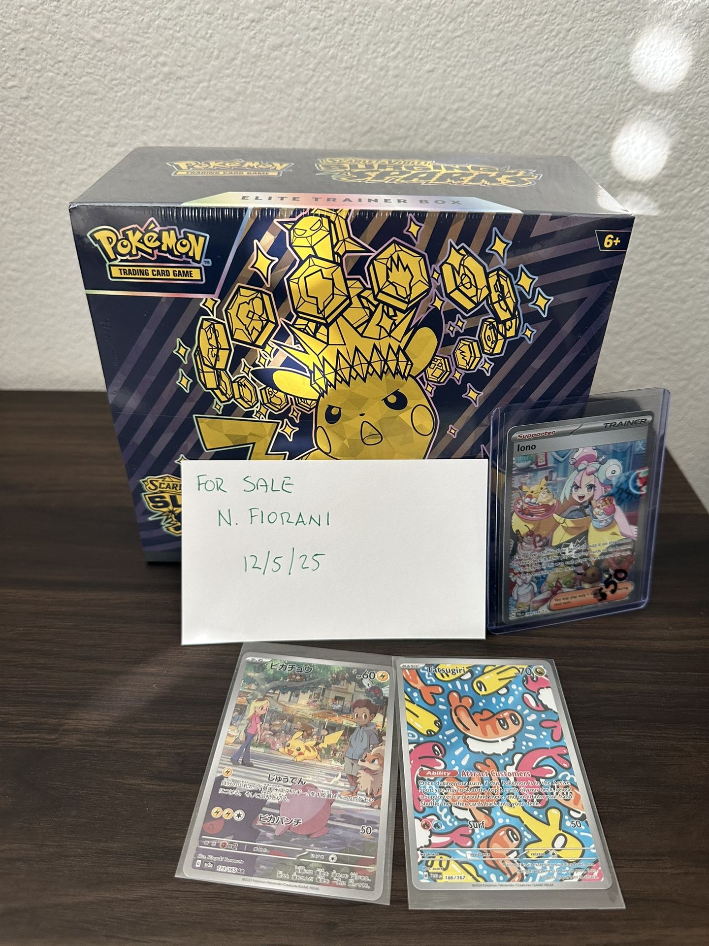 Surging Sparks ETB and Cards