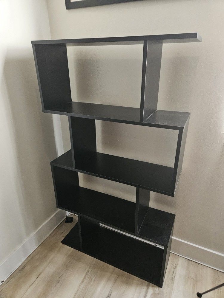 Modern Book Case And Bar Stools