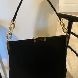 Vintage 40’s INGBER black velvet evening purse