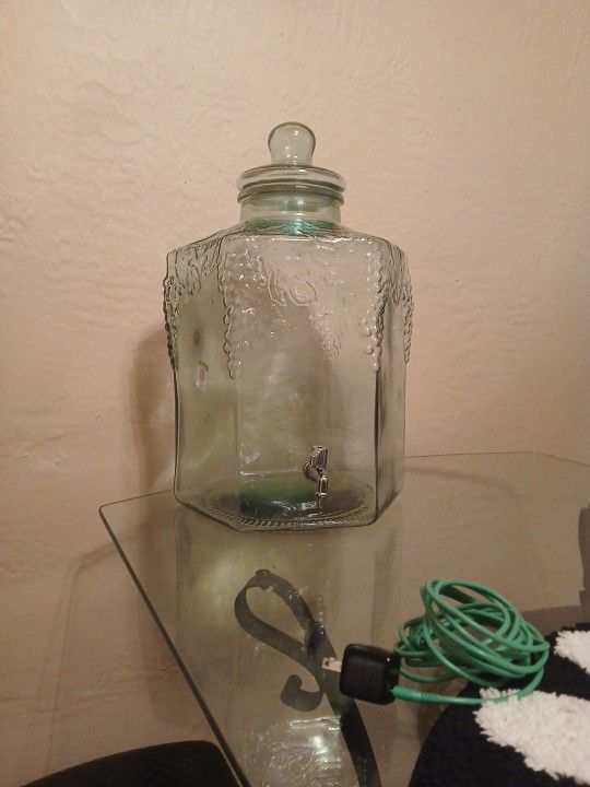 Extra Large Hexagonal Glass Container