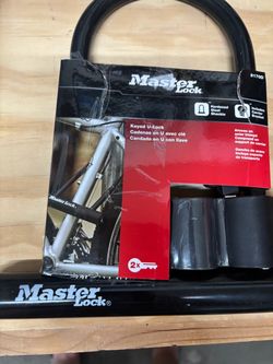 New Master U Lock with Carrier and 2 Keys for Bike