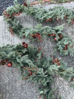 Christmas Garland W/ Lights