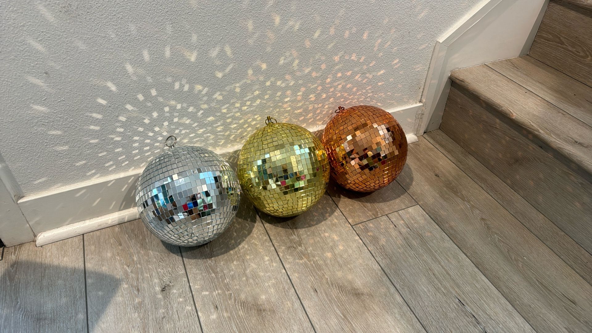 8” Silver, Gold Or Copper Disco Balls