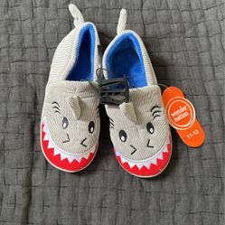 Shark Slippers, Size 11-12