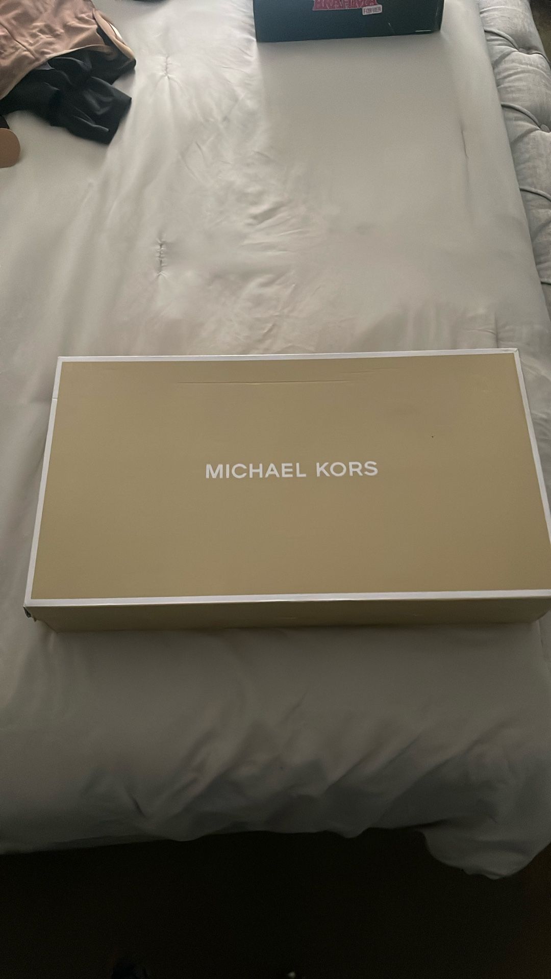 Michael Kors Knee High Black Leather Boots