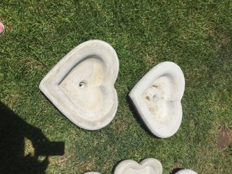 Heart ❤️ shaped cement planters