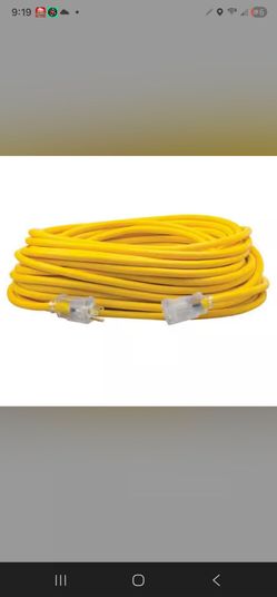 Yellow Heavy-Duty Outdoor Extension Cord