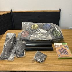 Power Gig AirStrike Drum Kit Xbox 360 New Open Box CIB Game Pedals MojoVox