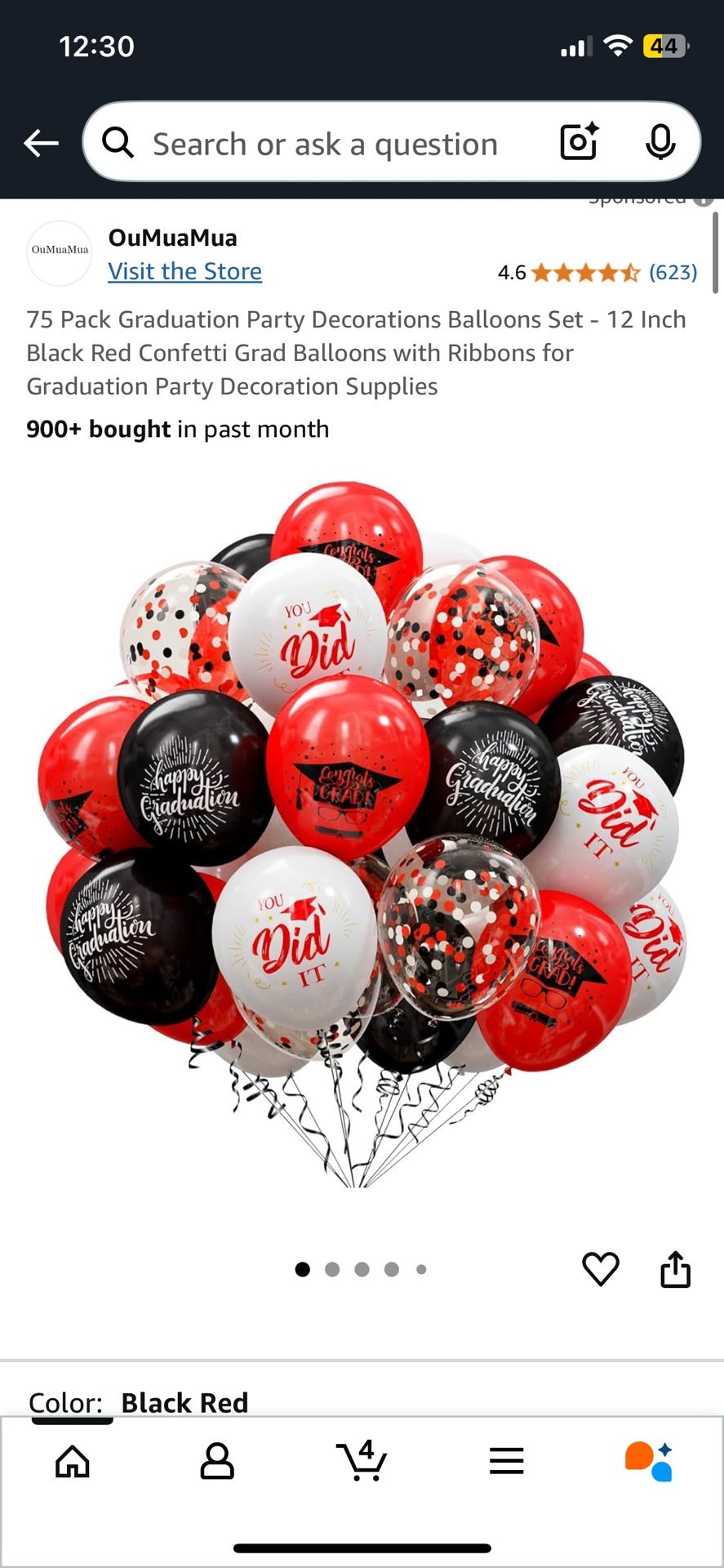 78 Pcs Graduation Balloon decorations