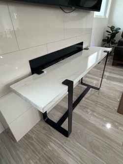 Marble side table entry table