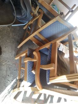 Wooden chairs