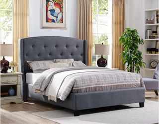 Queen size bed frame with mattress