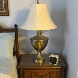 Pair of Brass Finish Lamps 