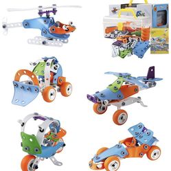 STEM Toys Kit 5 in 1 Educational Construction Engineering Building Blocks Toys Set for 6 7 8 9 10+ Year Old Boys & Girls | Creative Stem Gift Play Set