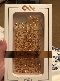 Rose gold karst iPhone 8 case