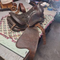 Vintage Tooled Leather.