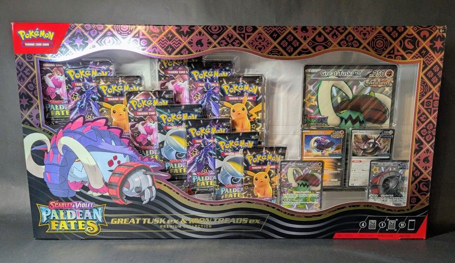 [SEALED] Pokemon Paldean Fates Premium Collection Box (Great Tusk)