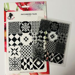 Patchwork Tiles A5 NAME BRAND Stamp (READ DESCRIPTION)