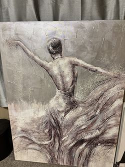 Abstract Metallic Textured Artwork – Stunning in Person