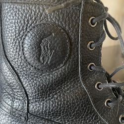 Men’s Waterproof Leather Ralph Lauren Polo Boots Size 10