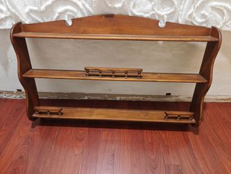 Vintage 3-Tier Wood Shelf