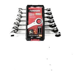 Husky 7 Piece Ratcheting Combination Wrench Set 