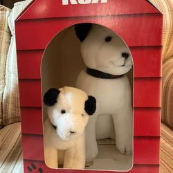 Complete, Rare Set Of RCA Dogs With Dog House And Poster, New, Clean