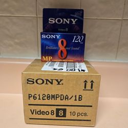 Sony 8mm 8 Tapes