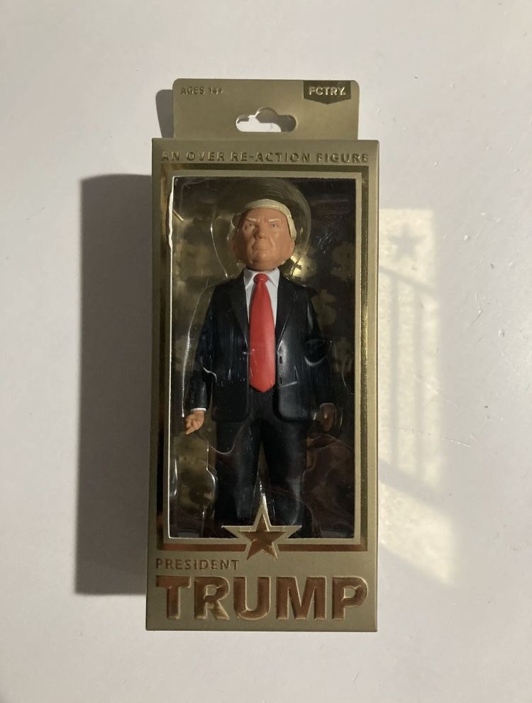 President Donald Trump Action Figure 2016 FCTRY Middle Finger MAGA in BOX