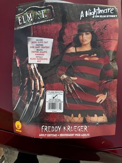 Freddy Krueger adult woman costume
