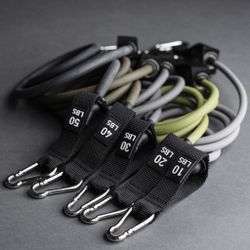 Resistance Bands 150 Lbs Stackable Complete Set Brand New