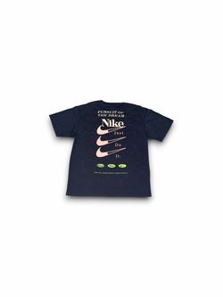 Nike Max90 DNA T-shirt Graphic Swoosh Cotton Top Mens Small Blue Loose Fit