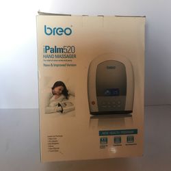 Breo iPalm520 Pro Electric Acupressure Palm Hand & Finger Massager with Heat, Compression, LCD