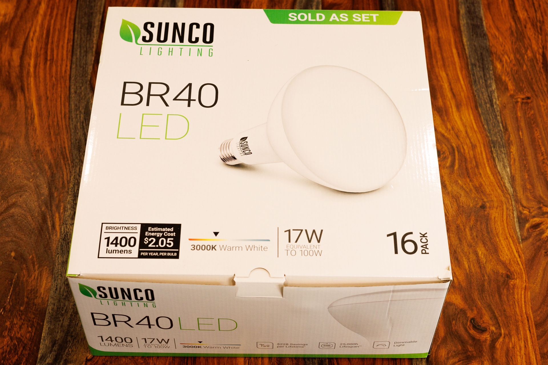 16 Sunco LED BR40 Bulbs